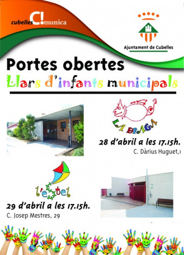 Cartell portes obertes llar infants