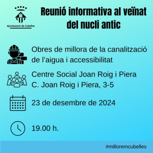 Reunió obres nucli antic