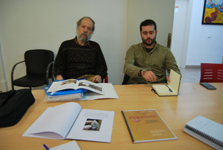 Els investigadors Artur Cebrià (esquerra) i Juan I. Morales