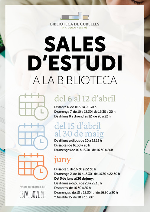 Sales estudi Biblioteca 2024