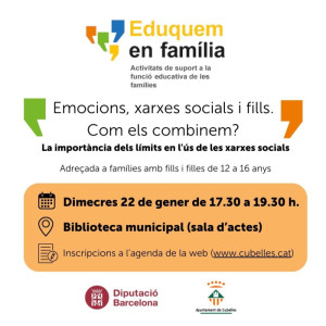 Xarrada emocions xarxes socials i fills 12 a 16 anys 2025